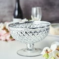 thumbnail image 4 of Balsa Circle 8" Silver Compote Vase Mercury Glass Bowl Centerpieces Wedding Party Decorations Gift, 4 of 7