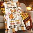 thumbnail image 2 of Yibo Cute Funny Frenchie Dog Blanket Flannel Soft and Comfortable Anti-static Bed Sofa Blanket, 2 of 7