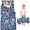 Pioneer Flower Floral Print Pattern-1, variant on Pioneer Flower Floral Print Pattern Toddler Nap Mat for Teens Preschool Daycare, Teens Sleeping Mat Bag, Toddler Sleeping Bag with Pillow