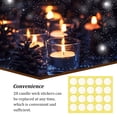 thumbnail image 4 of Inteprter 20 piezas de espuma redonda extraíble de un solo mecha de pegatina cinta para hacer velas mantener profesional Paster DIY Kits para hacer velas Amarillo, 4 of 6