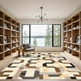thumbnail image 2 of ODIKA 3'x5' Machine Washable Non-Slip Area Rug, Geometric Beige High Traffic Rug, Beige, 1080751, 2 of 7