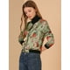 thumbnail image 4 of Dde San Patricio ChaqueDe Bombardero Floral LigeCon CremalleY Cuello Alto PaMujer Verde claro L, 4 of 6