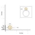 thumbnail image 4 of Angara Solitaire Golden South Sea Cultured Pearl Bypass Ring in 14K White Gold for Women | June Birthstone Jewelry for Her, 4 of 8