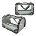 thumbnail image 2 of Small Pet Carrier for Small Dogs and Cats - Waterproof Soft Pet Travel Bag with Meshed Window - TSA Approved Pet Carrier for Cat Travel Bag - 7.9 x 13.8 x 7.9 Inch - Gray, 2 of 8