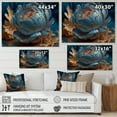 thumbnail image 4 of Designart Ice Blue And Gold Peony II Canvas Wall Art, 4 of 5