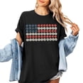 thumbnail image 5 of America 250 Shirt Womens 3/4 Sleeve Patriotic Graphic Tee Summer Casual Outdoor Top Black L, 5 of 6