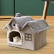 thumbnail image 5 of Casa para mascotas, caseta para cachorros, nido cálido, inferior Gris Zulema casa del gato, 5 of 8