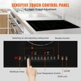 thumbnail image 4 of VEVOR 12 inch Electric Cooktop 2 Burners Ceramic Glass Stove Top Touch Control, 4 of 7