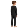 thumbnail image 2 of HULIJA Kids Boys Special Needs Adaptive Clothing Long Sleeve Zipper One Piece Cotton Overall Jumpsuit Black 12, 2 of 5
