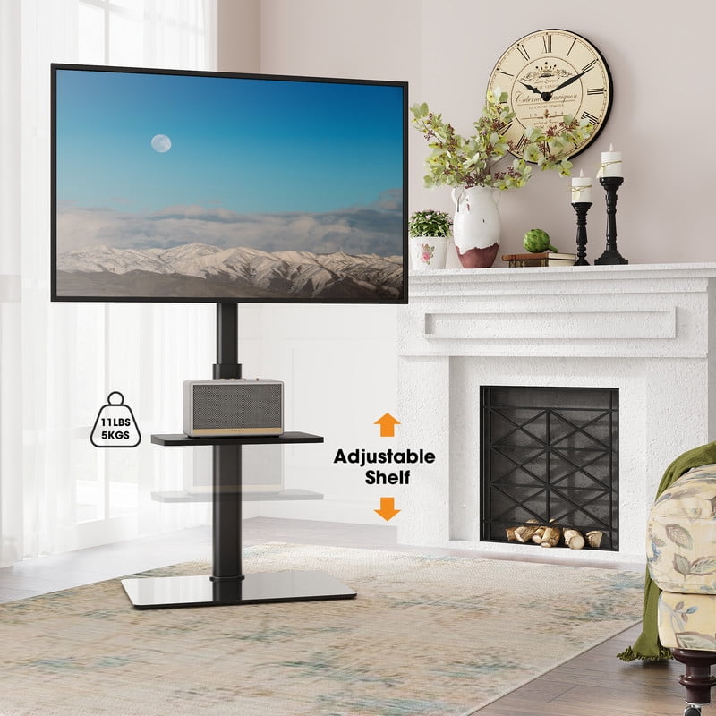 Floor TV Stand for 32-65 inch TVs up to 88lbs with Tilt
