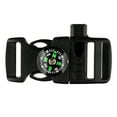 thumbnail image 2 of Paracord Planet Black Plastic Side Release Emergency Survival Utility Buckles / Whistle Buckles – Various Sizes, 2 of 3