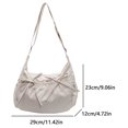 thumbnail image 2 of Bolsa de nylon hombro grande Hobo Crossbody Messenger para mujeres blancas, 2 of 9