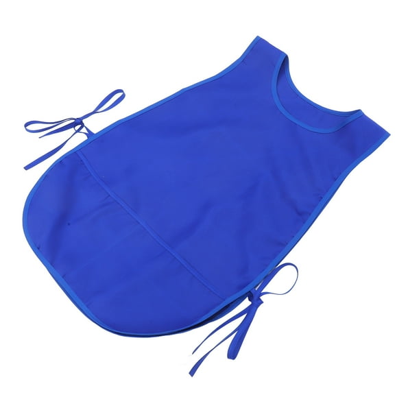 AURARMLET 1Pcs Smock Neck Apron Blue Waterproof for Adults Hair Salon