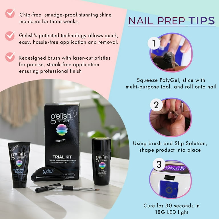 Gelish Professional PolyGel Trial Kit & Terrific Trio Gel Polish