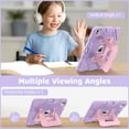thumbnail image 5 of Fintie Rugged Case for iPad Pro 11" (M5, 2025) / (M4, 2024) – Heavy Duty Shockproof Protective Cover with Built-in Kickstand for Kids, Purple, 5 of 10