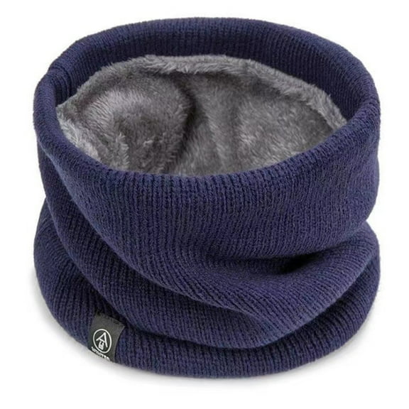 Winter Plush Unisex Neck Gaiter, Men Women Neck Warmer Windproof Ski Face Scarf for Cold Weather Outdoor Sports