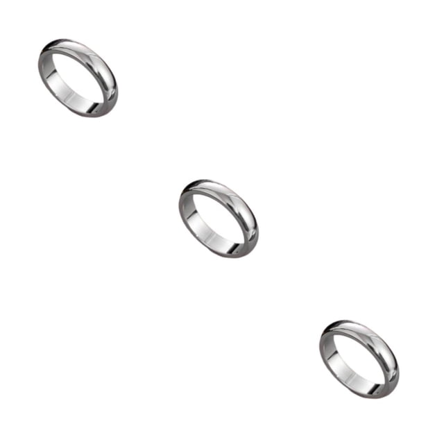 Minnieouse Banquete de boda Anillo de banquete Parejas portátiles Amantes Aleación Anillos modernos Diseño simple Decoración de la mano Type1 NO1