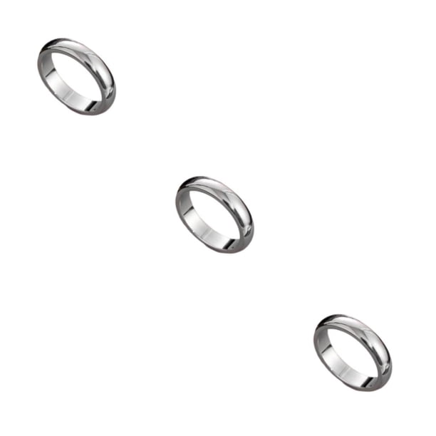 Qarigey Anillo de fiesta de boda Parejas portátiles Amantes Aleación Anillos de estilo moderno Diseño simple Decoración Joyería Plata Type1 NO1