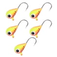 thumbnail image 2 of Plantillas de pesca en hielo, anzuelo de acero rico en carbono, Señuelos de pesca en hielo de invierno, aparejos de pesca portátiles para exteriores, 5mm, 5 uds., 2 of 12