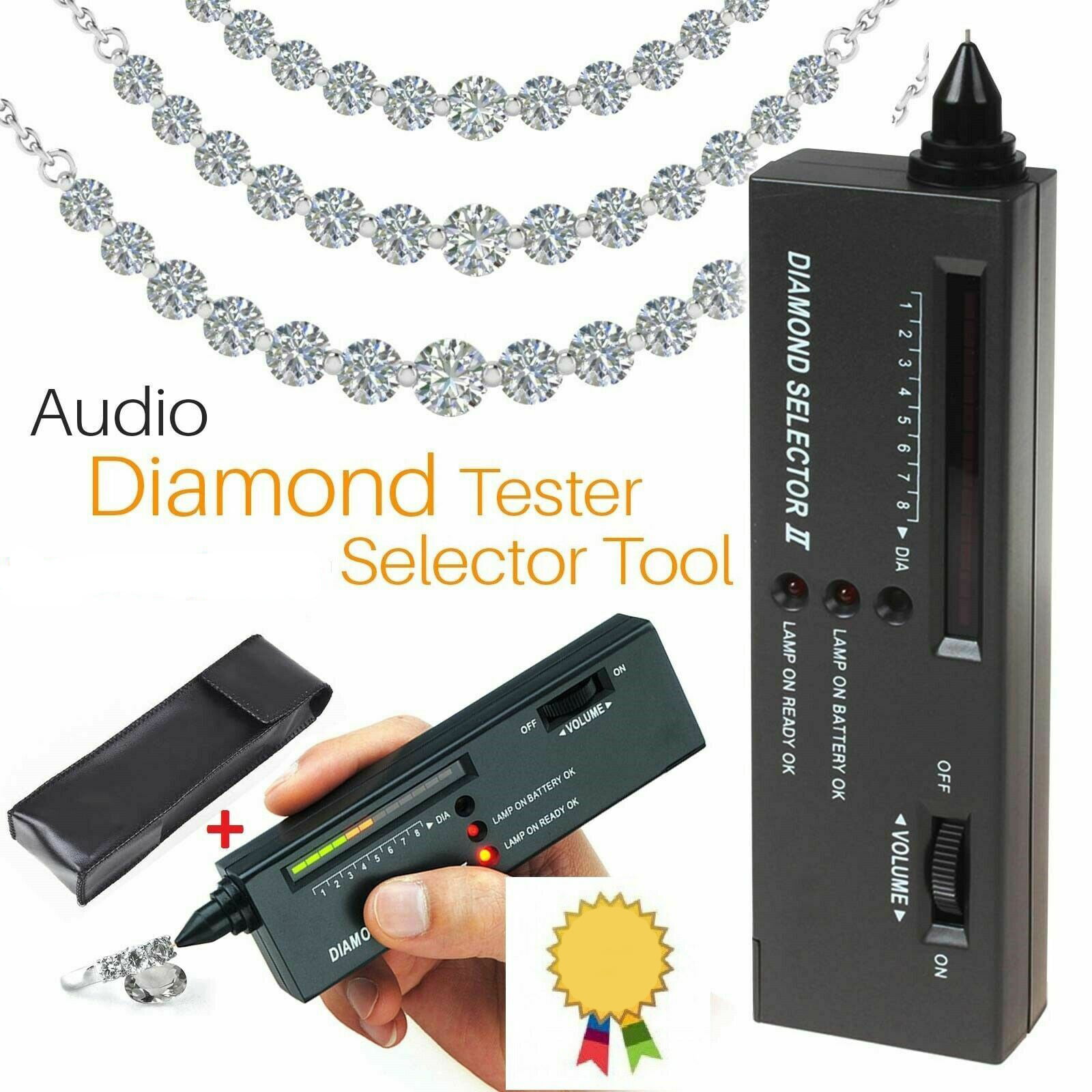 Diamond Tester Gemstone Moissanite Selector II Jewelry Jewellery Tool LED Audio