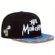 thumbnail image 1 of Gorra de béisbol con parte superior plana y muesca en forma de donut para hombre Gorra de hip hop para mujer Gorra plana bordada, 1 of 5
