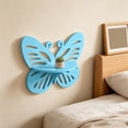 thumbnail image 6 of No Drill Wall Mounted Storage Shelf Adhesive Floating Shelves Bathroom Organizer Kitchen Storage Rack Small Space Wooden Wall Shelf Home Decor Holder Toiletries Cosmetics Display Rack, 6 of 6