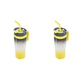 thumbnail image 1 of Vaso de 1200 ml FLhrweasw con pajita agua degradada amarillo, 1 of 3