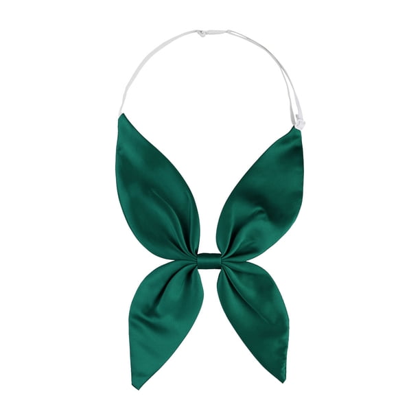Pajarita Ajustable Allegra K Color Sólido Pre-Atado Nudo De Proa Verde Oscuro Talla Única