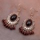 thumbnail image 2 of Pendientes de mujer, pendientes antiguos bohemios colgantes para mujer, pendientes huecos rojos indios, pendientes indios con borlas de cumpleaños, accesorios dorados ER, 2 of 3