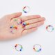 thumbnail image 4 of 10 anillos abiertos giratorios de arcoíris de 2 estilos, ajustables y personalizados, con cuentas giratorias, para inquietos., 4 of 5