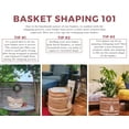 thumbnail image 4 of LR Home Woven Round Jute 19" Storage Basket with Handles, Red/White Mid Stripe, 4 of 8