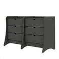 thumbnail image 5 of Manhattan Comfort Coney Mid-Century Modern 3-Drawer Dresser in Gray (Set of 2), 5 of 9