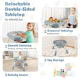 thumbnail image 6 of Babyjoy 16-in-1 Baby High Chair with Activity Center Booster Seat Building Block Table Celadon, 6 of 7