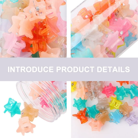 FELTECHELECTR 40 Pcs Claw Stars Hair Accessories for Kids Baby Clips Child