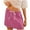 A-Hot Pink, variant on Jinhomg Women's Casual Mini Skirts Drawstring Waist A-Line Skirts Lightweight Comfy Solid Color Summer Skirts Cute Daily Wear Beige XL