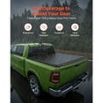 thumbnail image 4 of KFFKFF Soft Roll-Up Truck Bed Cover, Compatible with 2019-2025 Ram 1500 New Body, Designed for 5.7 ft (67 in) Bed Without Rambox or Split Tailgate, Durable PVC Cover with Aluminum Alloy Support Bars, 4 of 9