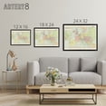 thumbnail image 4 of Peltier 1914 French Political Map of Europe Black Framed Canvas Art Print 12X16", 4 of 4
