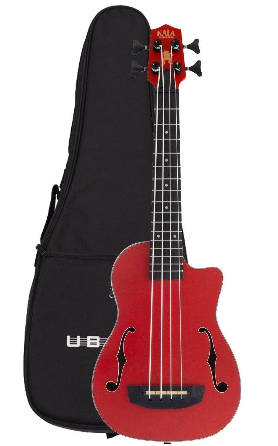 Kala Journeyman UBass Red UBASS Mahogany with Gig Bag New Walmart