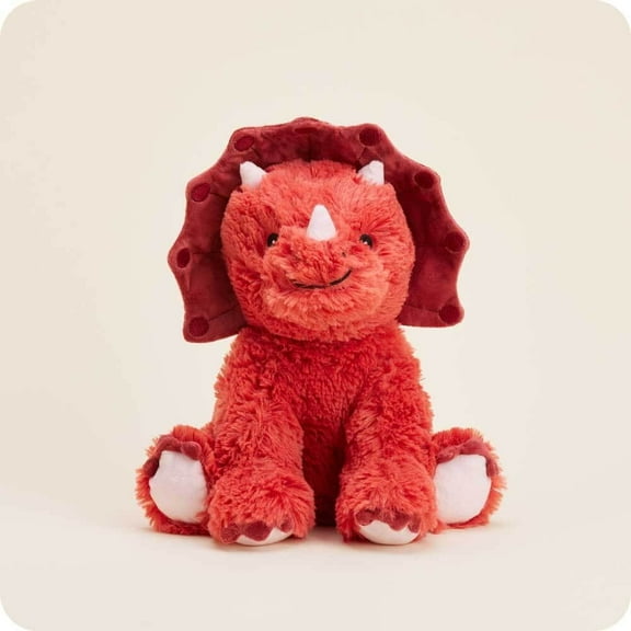 RED TRICERATOPS Warmies Cozy Plush Heatable Lavender Scented Stuffed Animal