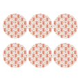 thumbnail image 2 of Pofeuu Squirrel And Maple Leaf Print Leather Coasters Set of 6, Round Cups Mugs Mat Pad for Home Kitchen Heat Resistant Drink Coasters,Round Shape, 2 of 7