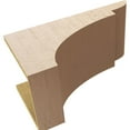 thumbnail image 6 of 12"W x 24"D x 12"H Wide Yorktown Rough Cedar Woodgrain TimberThane Corbel, Primed Tan, 6 of 6