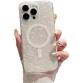thumbnail image 6 of for iPhone Case,[Compatible with MagSafe] Glitter Pearly Shell Pattern Clear Silicone Full Body Protection Soft Shockproof Cover Phone Case (iPhone 11,Winte), 6 of 6
