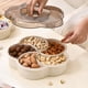 thumbnail image 4 of Fiudx Organizador de Refrigerios con Forma de Flor, Elegante Diseño Floral, Tapa Transparente para Mantener La Frescura, Múltiples Compartimentos para Frutos Secos y Dulces, Ideal para Familias y Fie, 4 of 6