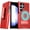 Red, variant on Rome Tech Belt-Clip Holster Case for Samsung Galaxy S24 Ultra - Navy Blue