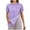 Purple, variant on Hinvhai Surgery Shirts for Women Full Tear Away 2 Side Snaps Chemo Port Adaptive Dialysis Clothing Short Sleeve Blue XL(XL)