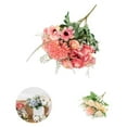 thumbnail image 1 of Artificial Mixed Flower Realistic Pan Weaving Tea Rose Chrysanthemum Silk Fake Bouquet for Wedding, 1 of 8