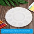 thumbnail image 4 of Uxcell 10 Wells Paint Tray Palette Painting Pallet Holder Round for Painting, White 24 Pack, 4 of 5