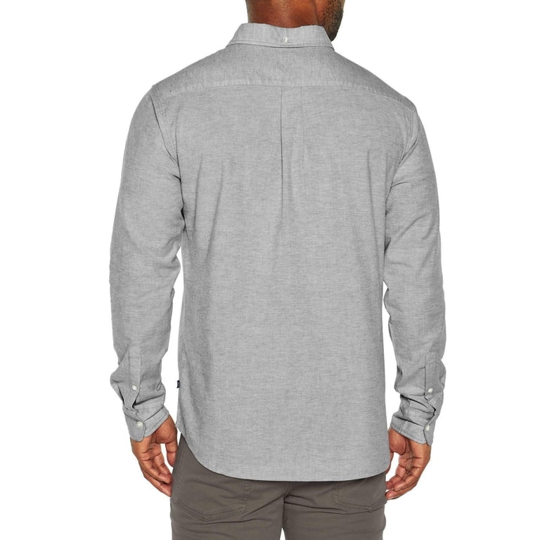 GAP Men's Lightweight Long Sleeve Button Down Woven Shirt (Glacier