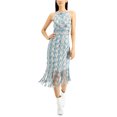 thumbnail image 1 of I.N.C Robe Fourreau à Franges pour Femmes, Bleue, Grande, 1 of 1