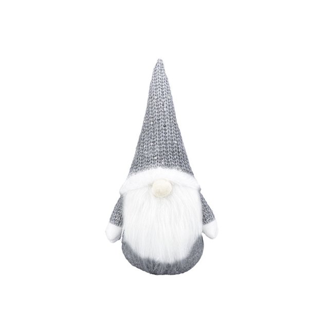 Injueey Muñeco sin rostro de Navidad Decoraciones de Feliz Navidad para el hogar Adorno de Navidad Navidad Kits de decoración para fiestas gris Injueey HA000774-01B